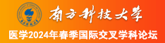 操骚女人逼的片段南方科技大学医学2024年春季国际交叉学科论坛